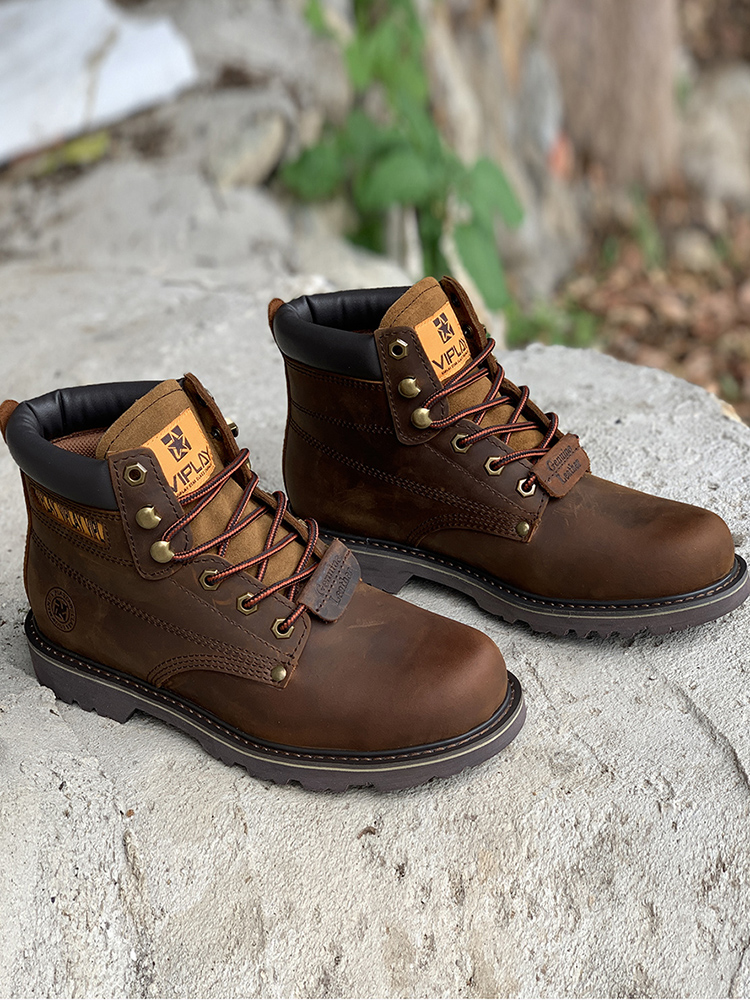 Leatherworking Classic - Men's Genuine Leather Boots Classic Outdoor