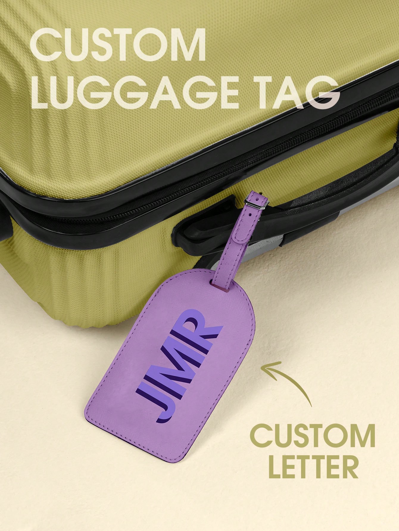 Personalized Initial Luggage T - Leatherwork Letters ulasan dan harga