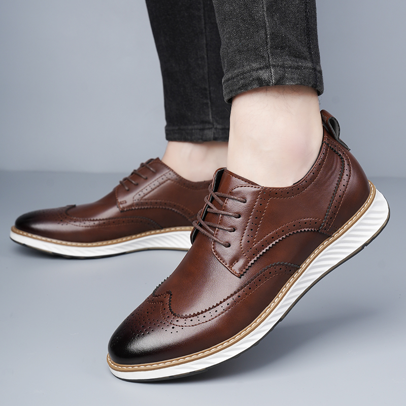 Men's casual business shoes Cl - Leatherworking Classic ulasan dan harga