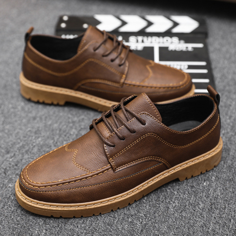 Brand Men's Casual Shoes Class - Leatherworking Classic ulasan dan harga