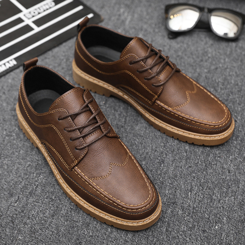 Brand Men's Casual Shoes Class - Leatherworking Classic ulasan dan harga