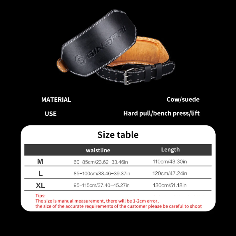 Weight Lifting Belts 15cm Widt - Leather Workout Belt ulasan dan harga