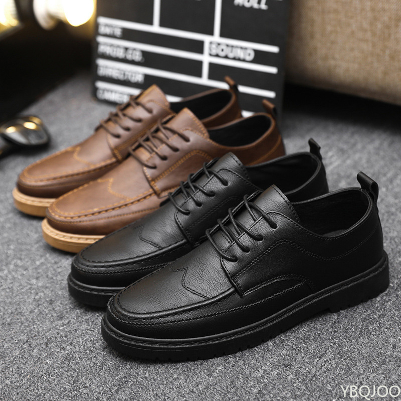 Men's Casual Leather Shoes Tre - Leatherworking Classic ulasan dan harga