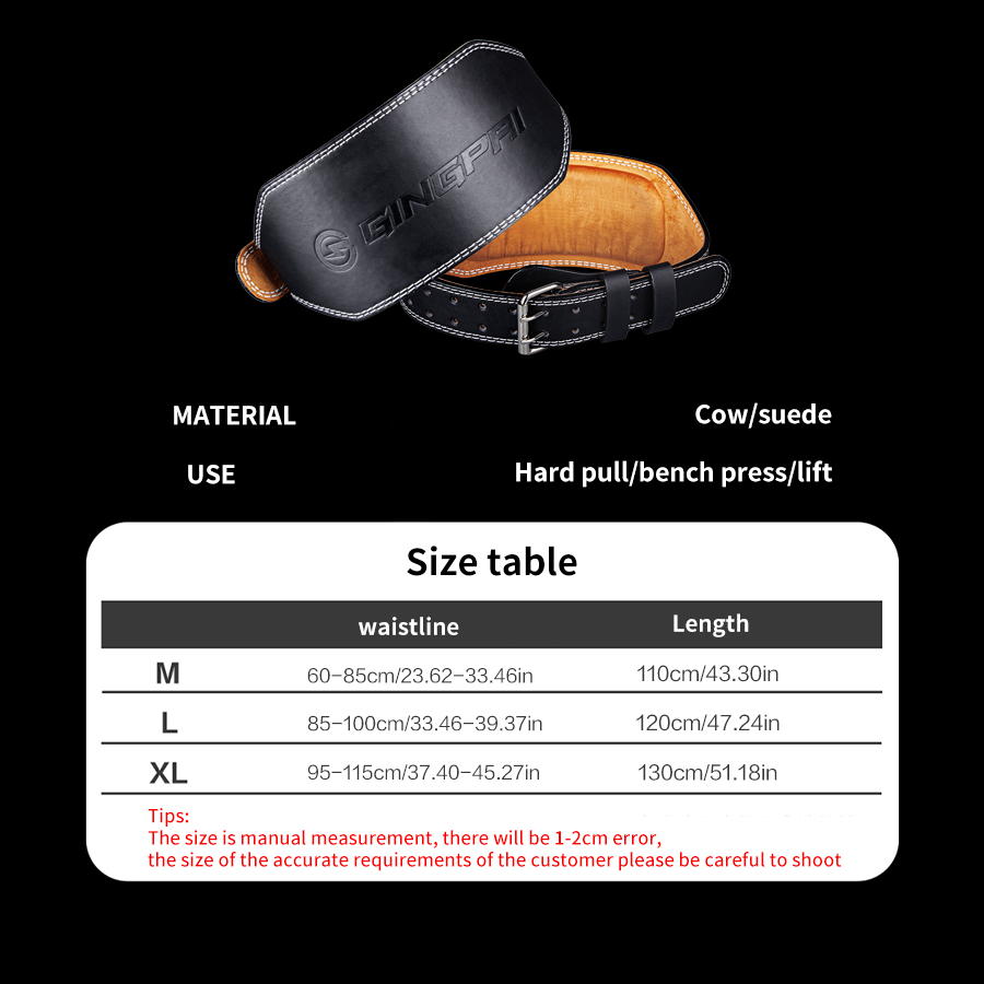 Weight Lifting Belts 15cm Widt - Leather Workout Belt ulasan dan harga