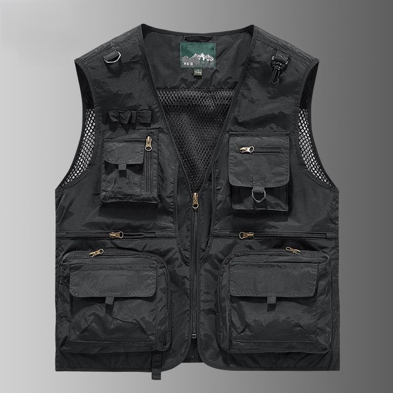 Multi-pocket Work Vest Workwea - Leather Work Vest For Men ulasan dan harga