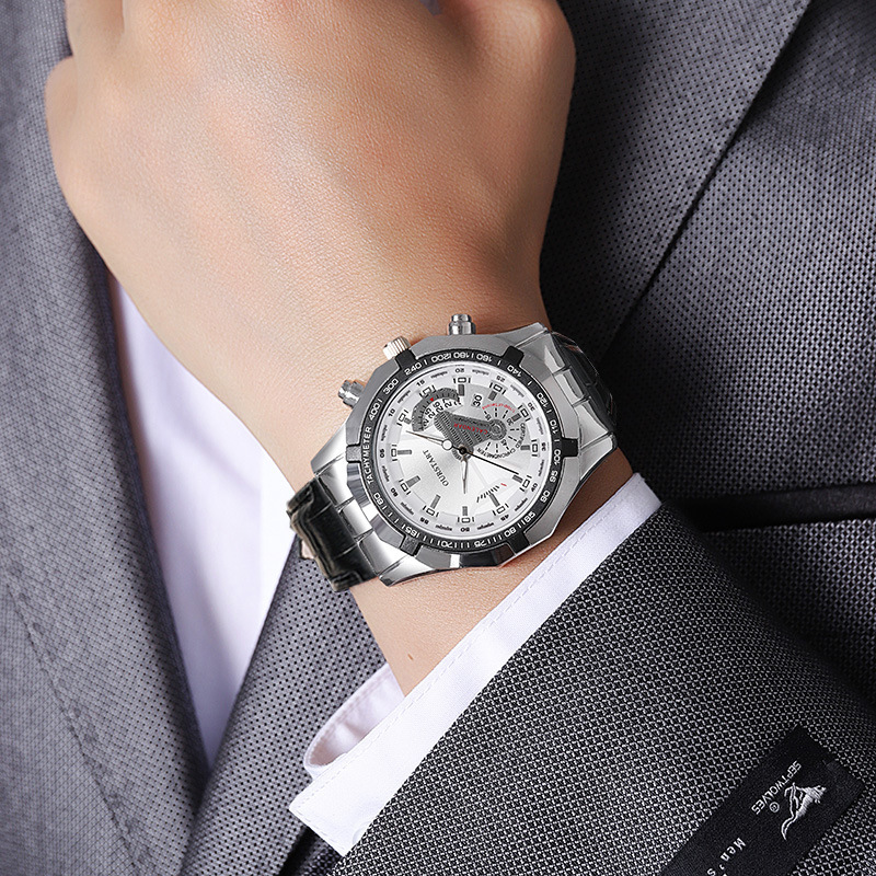 Men's Quartz Watches Calendar  - Leatherworking Classic ulasan dan harga