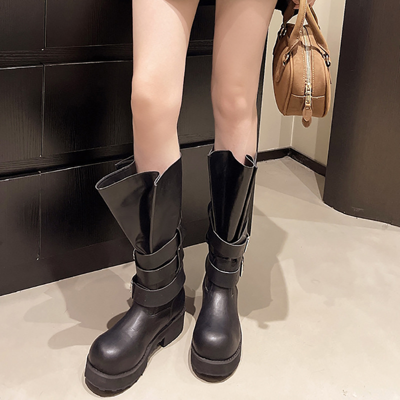 Retro Belt Buckle Square Heels - Belt Buckle Blank ulasan dan harga