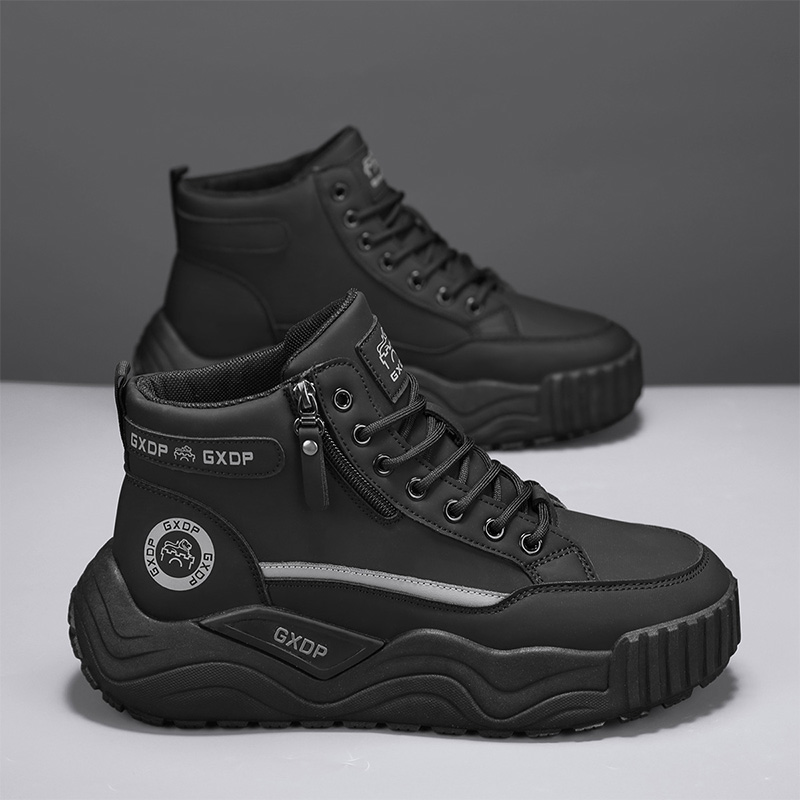 Height-increasing Non Slip Sho - Leather Work Fabric ulasan dan harga