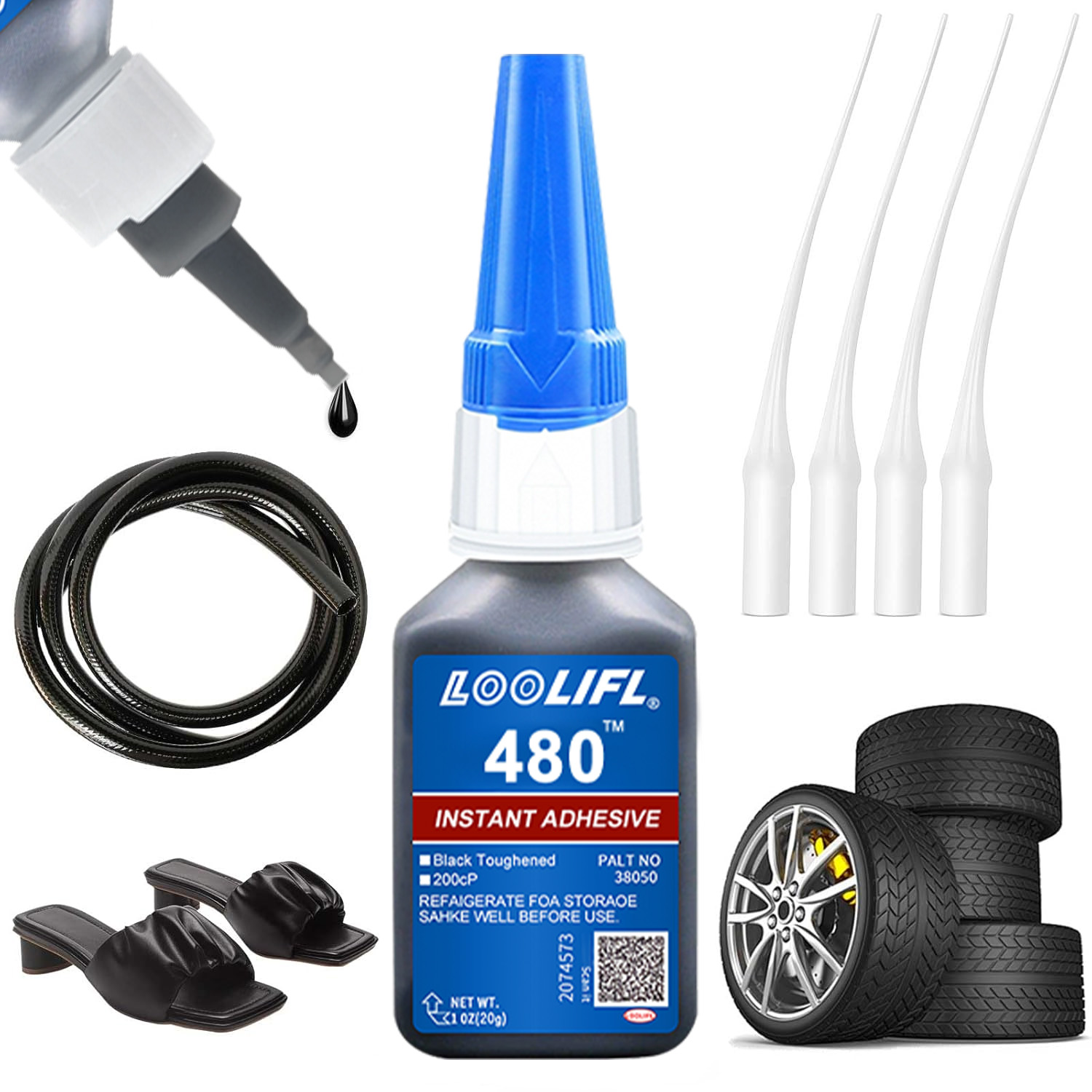 480 Black Strong Quick-Drying  - Contact Cement Leather ulasan dan harga