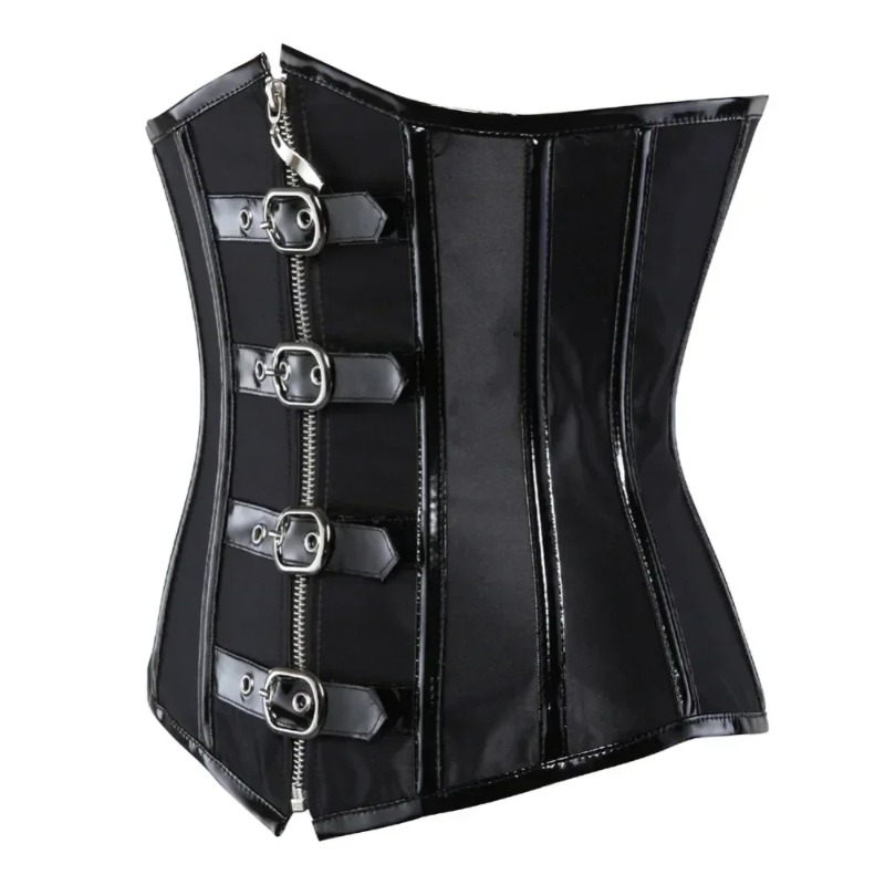 Waist Trainer Gothic Underbust - Leather Workout Belt ulasan dan harga