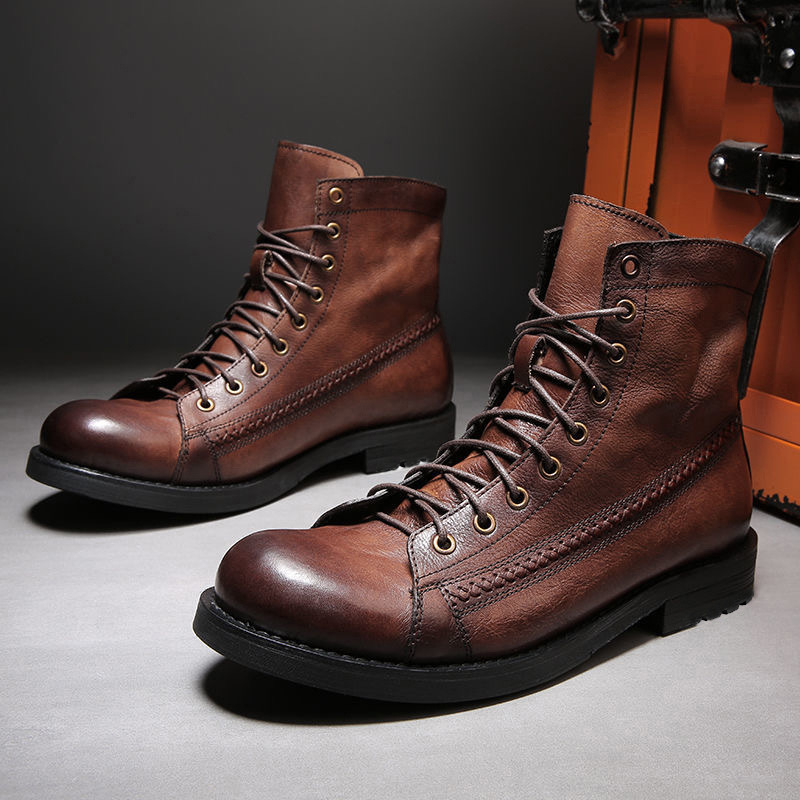 Mens Ankle Boots Classic Handm - Leatherworking Classic ulasan dan harga