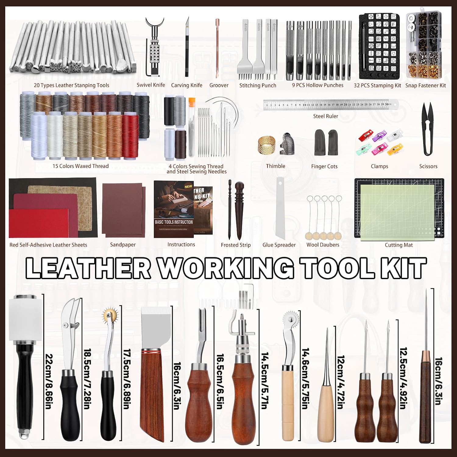 Leather Working Kit, Leather W - Leatherwork Tool Kit ulasan dan harga