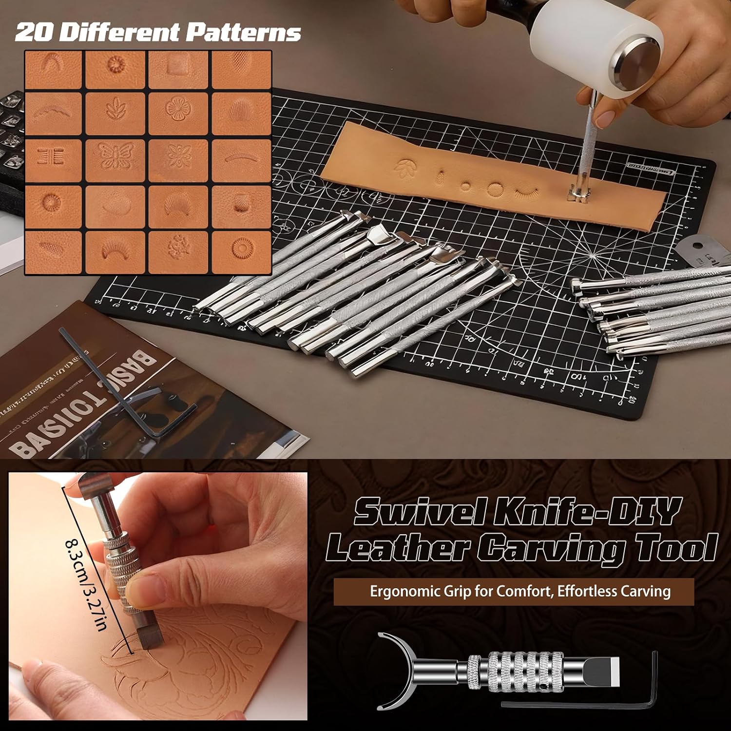 Leather Working Kit, Leather W - Leatherwork Tool Kit ulasan dan harga